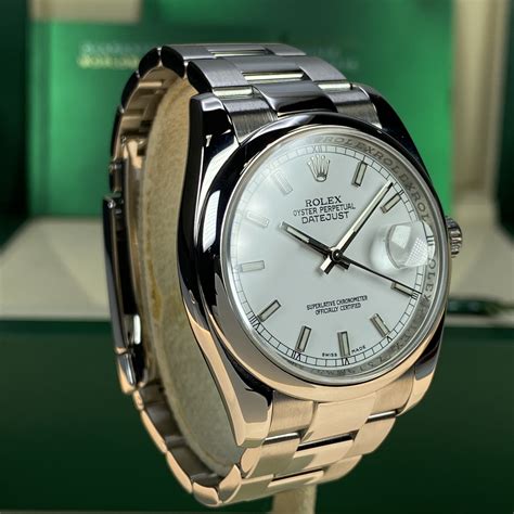 rolex datejust 116200 white dial you tube|rolex 116200 price.